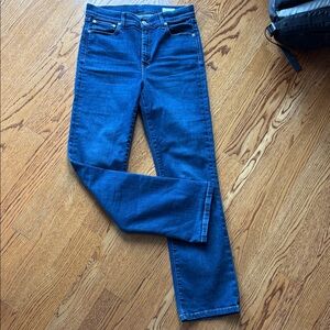 Ayr Jeans Blue Denim The Pop Straight Leg  Size 29L